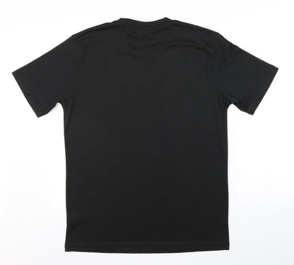 Mens UK Size L Preworn Black  T-Shirt