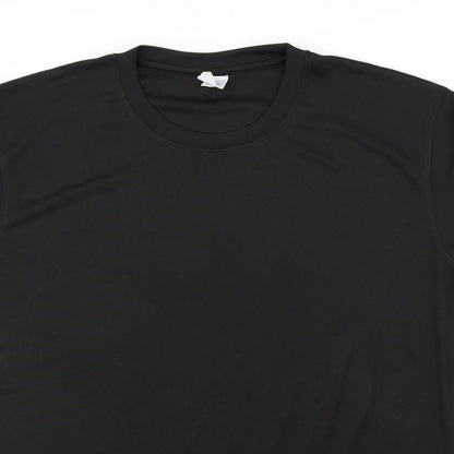 Mens UK Size L Preworn Black  T-Shirt