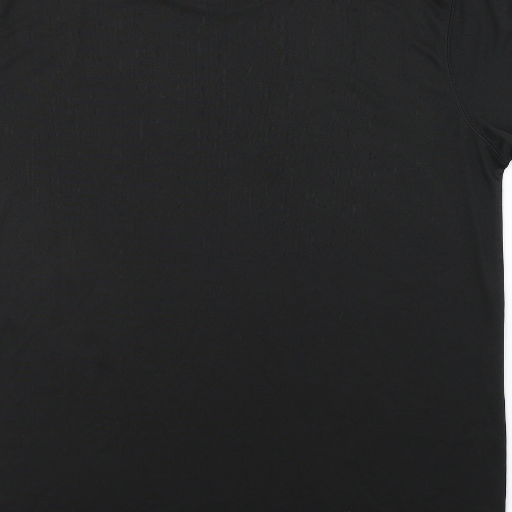 Mens UK Size L Preworn Black  T-Shirt