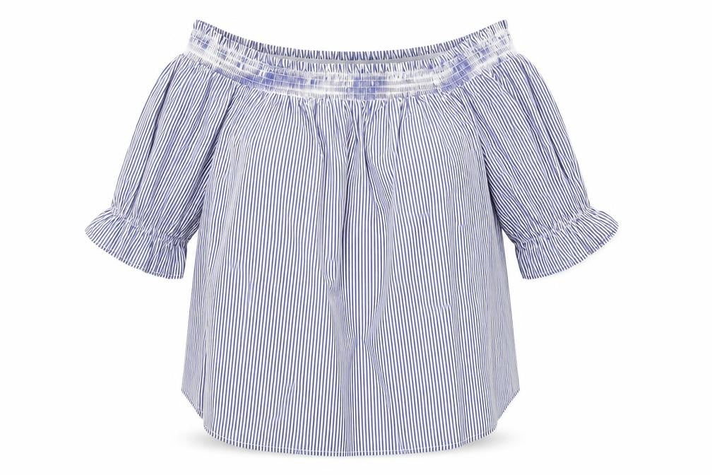 Womens UK Size 14 New Look Blue Basic Blouse