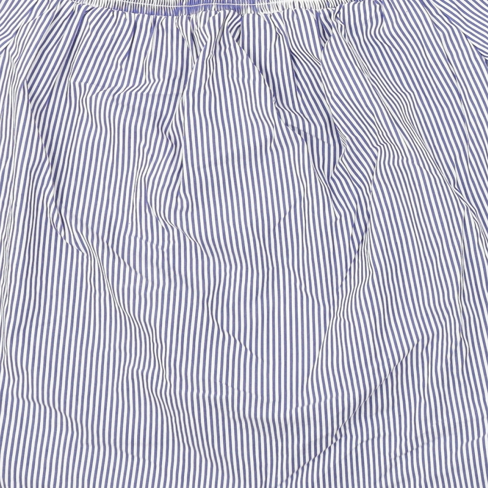 Womens UK Size 14 New Look Blue Basic Blouse