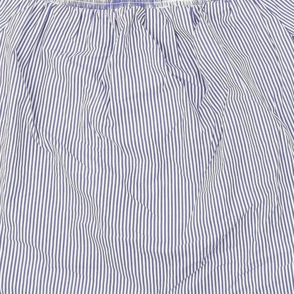 Womens UK Size 14 New Look Blue Basic Blouse