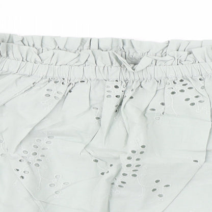 F&F Womens Green Floral  Basic Blouse Size 12