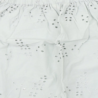 F&F Womens Green Floral  Basic Blouse Size 12