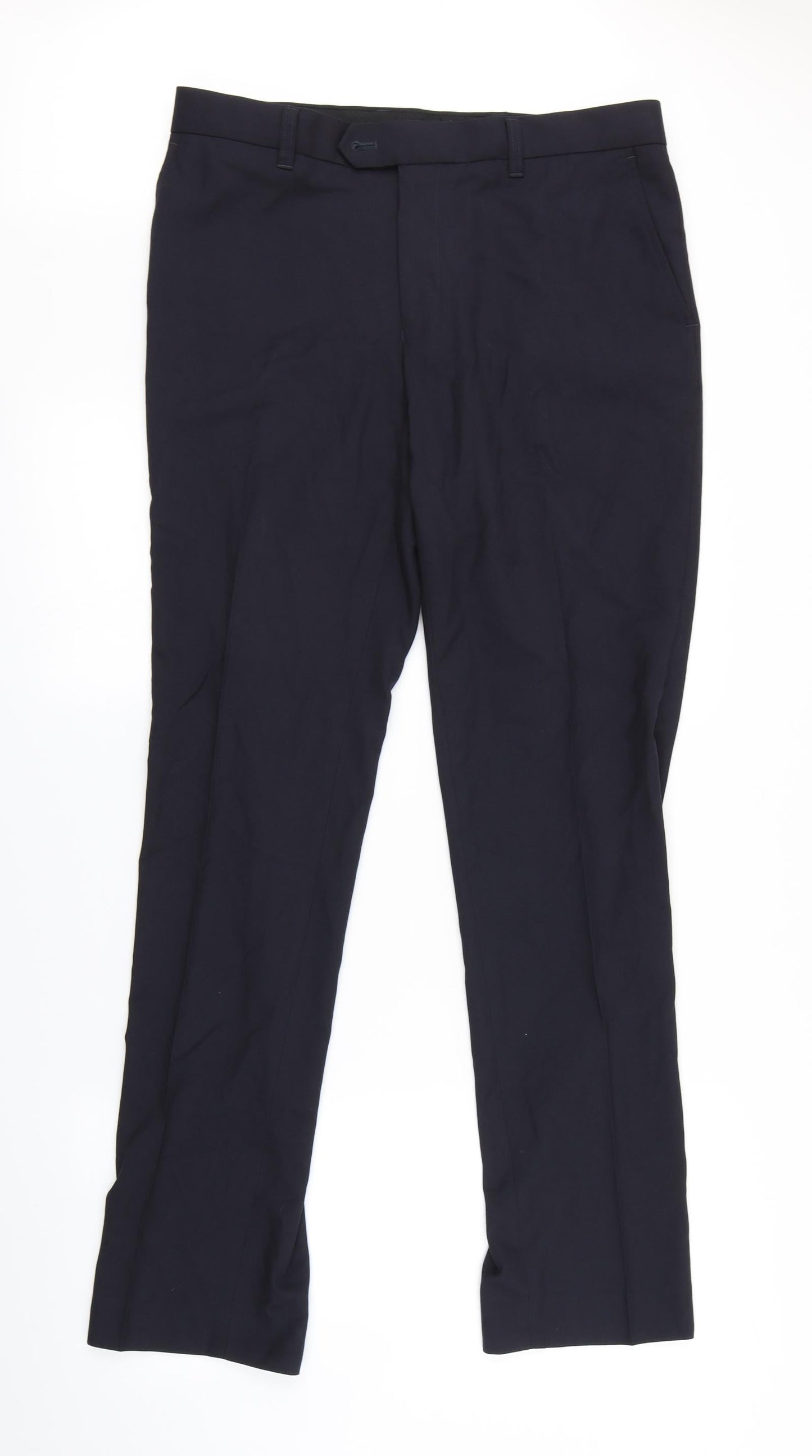 Womens UK Size 34 in NEXT Regular Fit  Blue Trousers