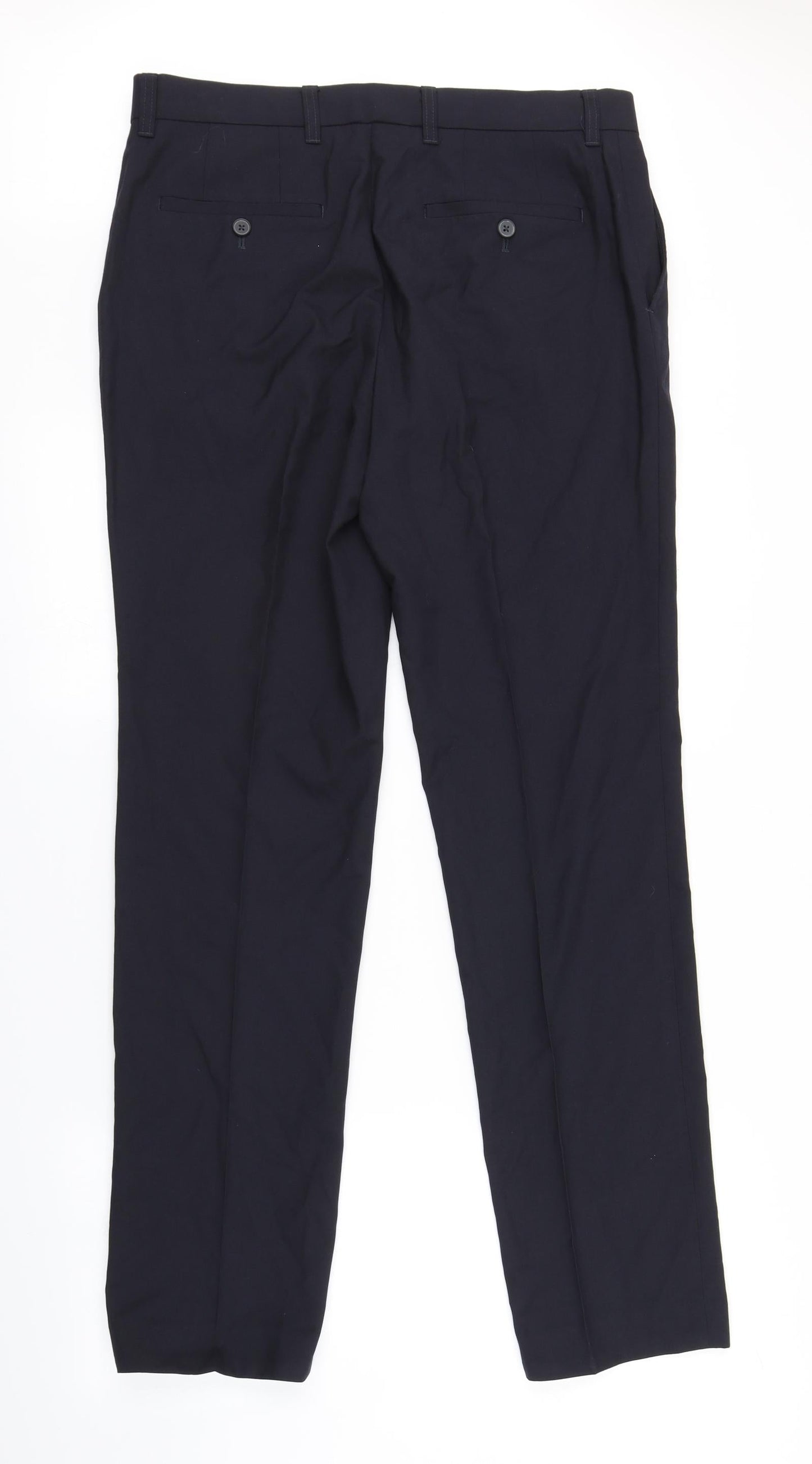 Womens UK Size 34 in NEXT Regular Fit  Blue Trousers