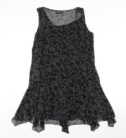 Atmosphere Womens Black Geometric  A-Line  Size 12