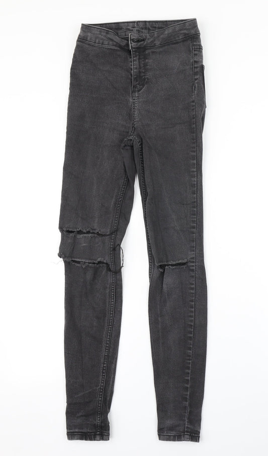 New Look Womens Grey   Jegging Jeans Size 6 L32 in