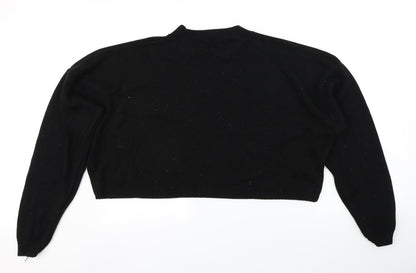 Womens UK Size 16 In the Style Black Pullover Jumper