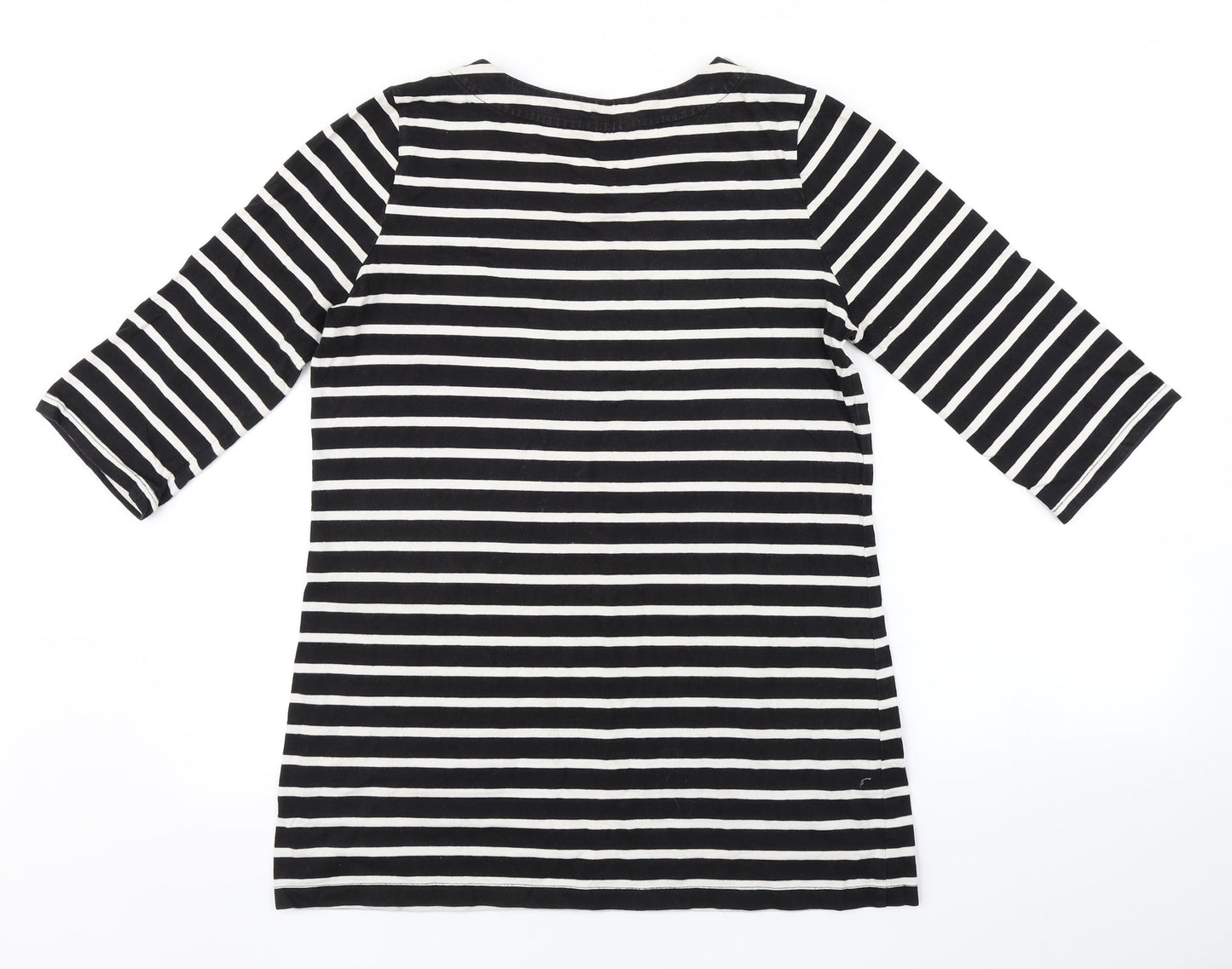Womens UK Size  Preworn Black Basic T-Shirt