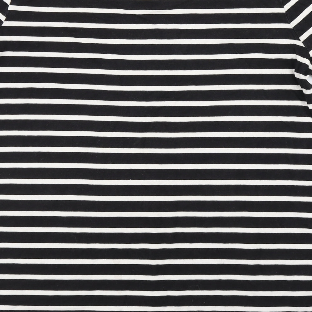 Womens UK Size  Preworn Black Basic T-Shirt