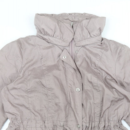 Womens UK Size 18 BM Purple Pea Coat