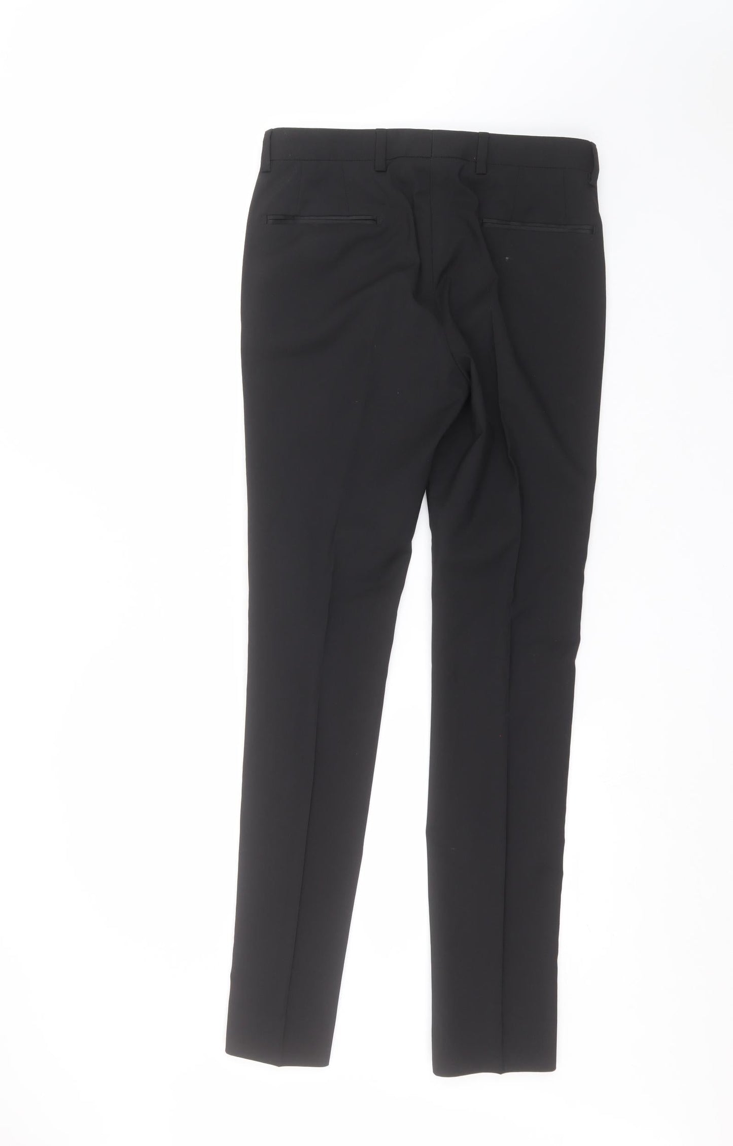 Womens UK Size 30 in NEXT Regular Fit Dress Pants Black Trousers