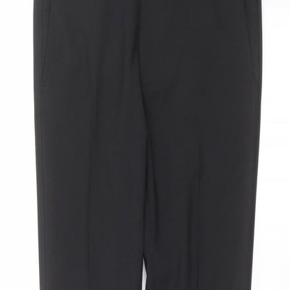 Womens UK Size 30 in NEXT Regular Fit Dress Pants Black Trousers