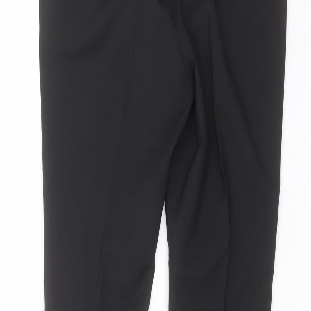 Womens UK Size 30 in NEXT Regular Fit Dress Pants Black Trousers