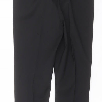 Womens UK Size 30 in NEXT Regular Fit Dress Pants Black Trousers