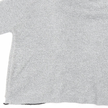 Womens UK Size L glimpse design Grey Cardigan Jumper