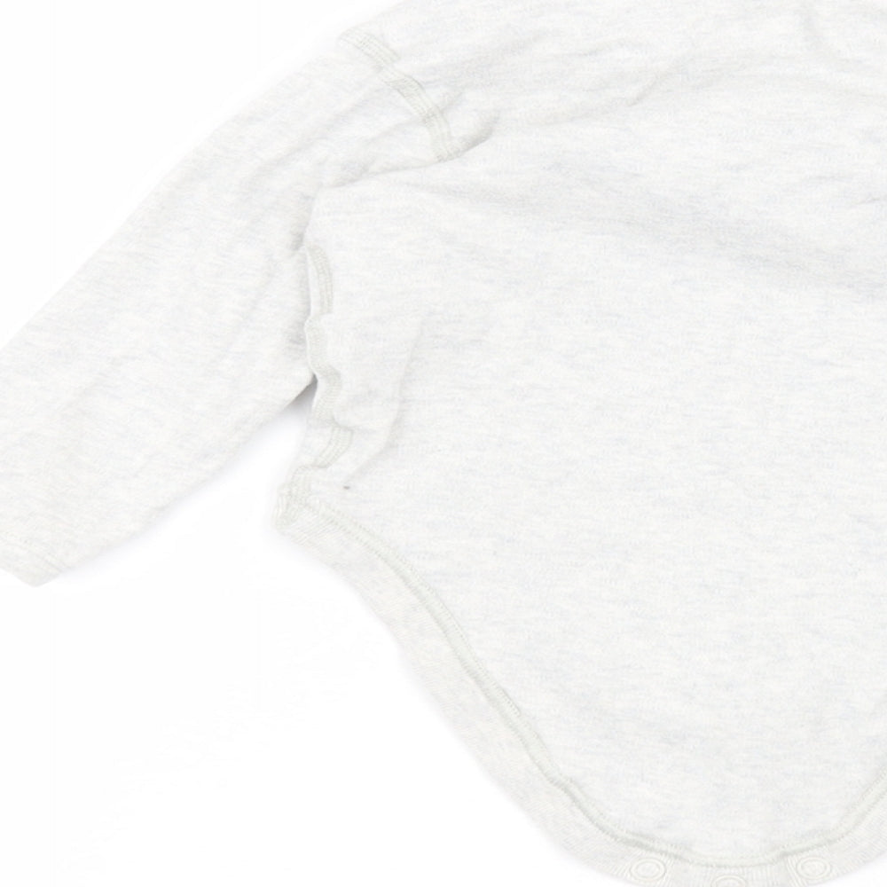 Marks and Spencer Baby Grey   Babygrow One-Piece Size 12-18 Months
