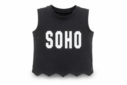 Front view of Preworn Baby Black Basic T-Shirt, size 9-12, Months