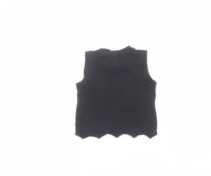 Preworn Baby Black   Basic T-Shirt Size 9-12 Months