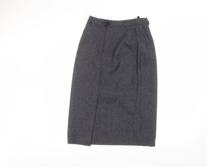 Edinburgh Womens Black   A-Line Skirt Size 12