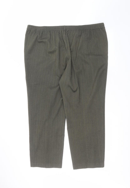 Womens UK Size 20 Marks and Spencer Regular Fit  Green Trousers