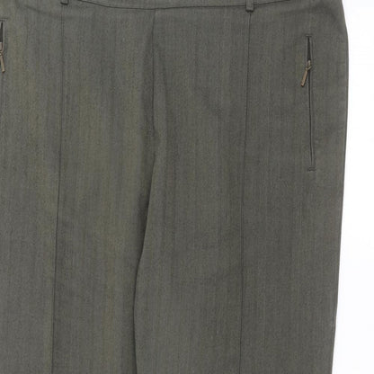 Womens UK Size 20 Marks and Spencer Regular Fit  Green Trousers