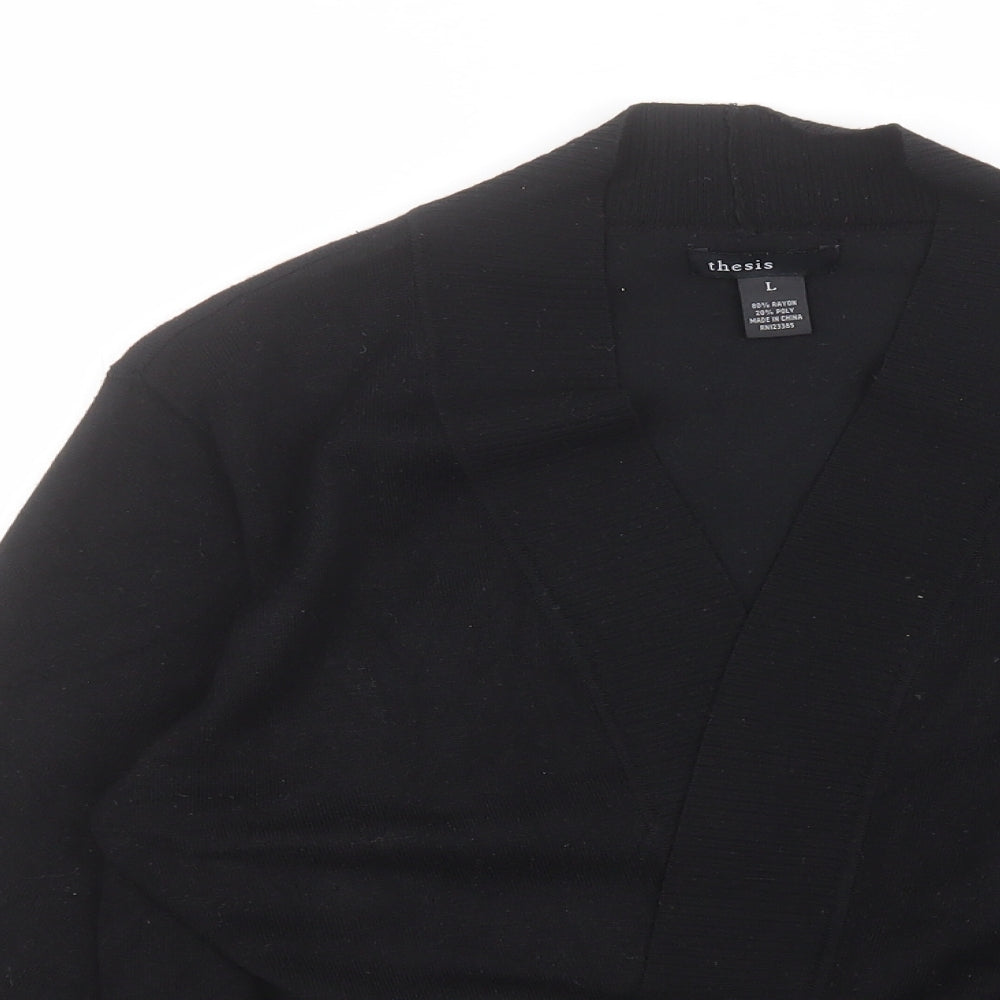 Thesis Womens Black   Cardigan Jumper Size L
