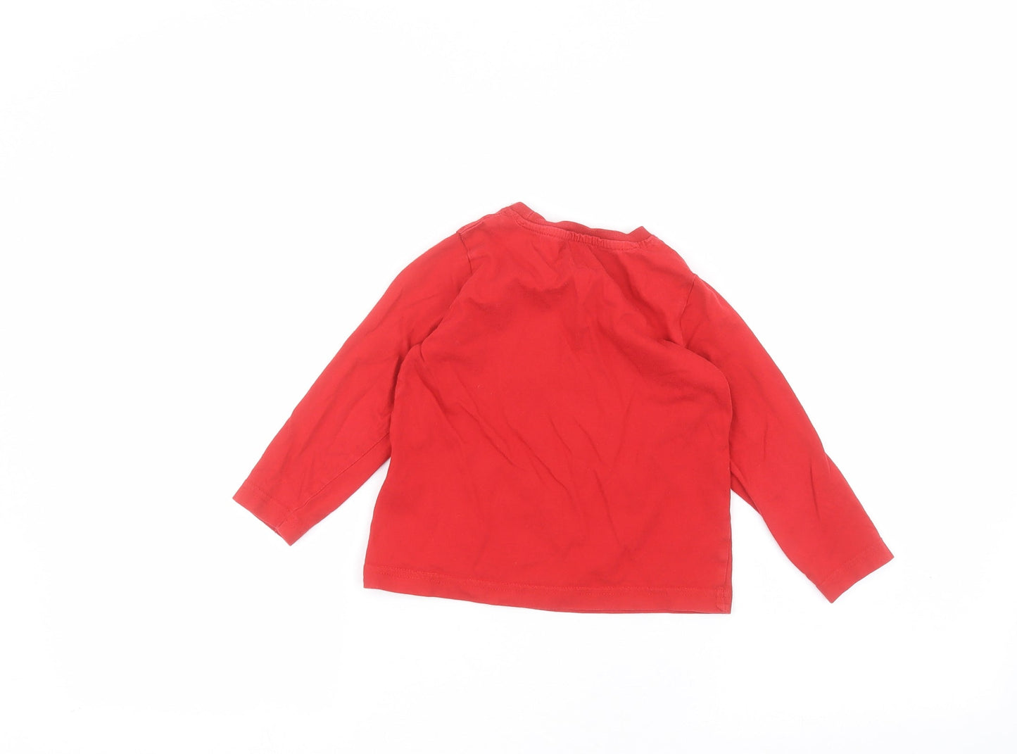 Primark Boys Red   Basic T-Shirt Size 2-3 Years