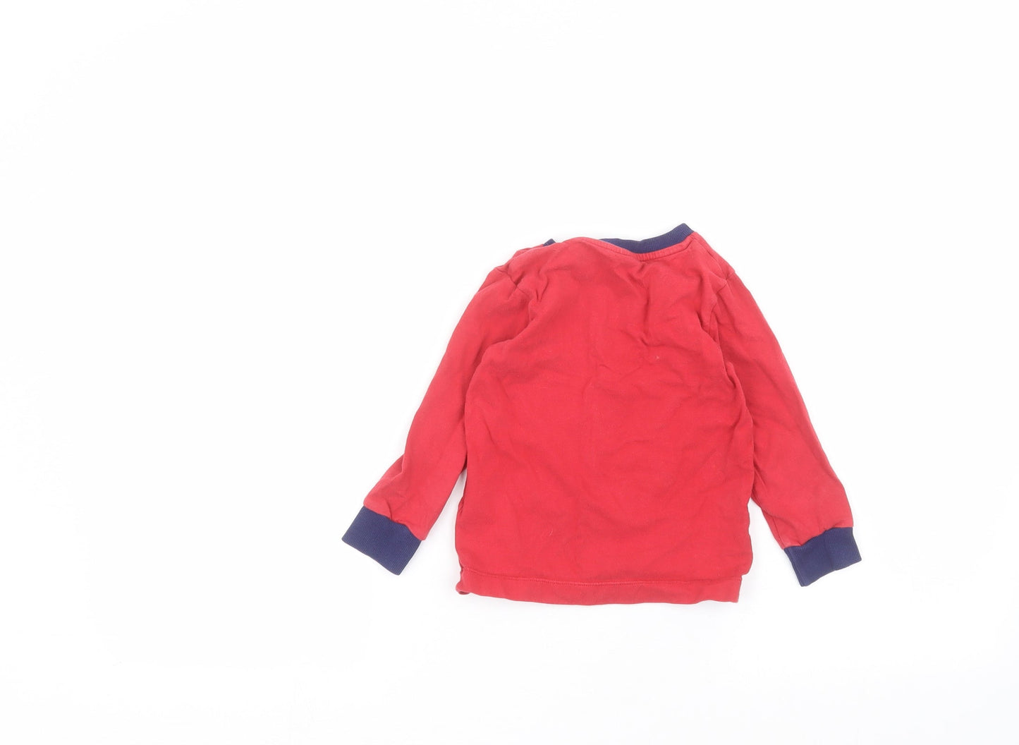 Matalan Boys Red   Basic T-Shirt Size 2-3 Years