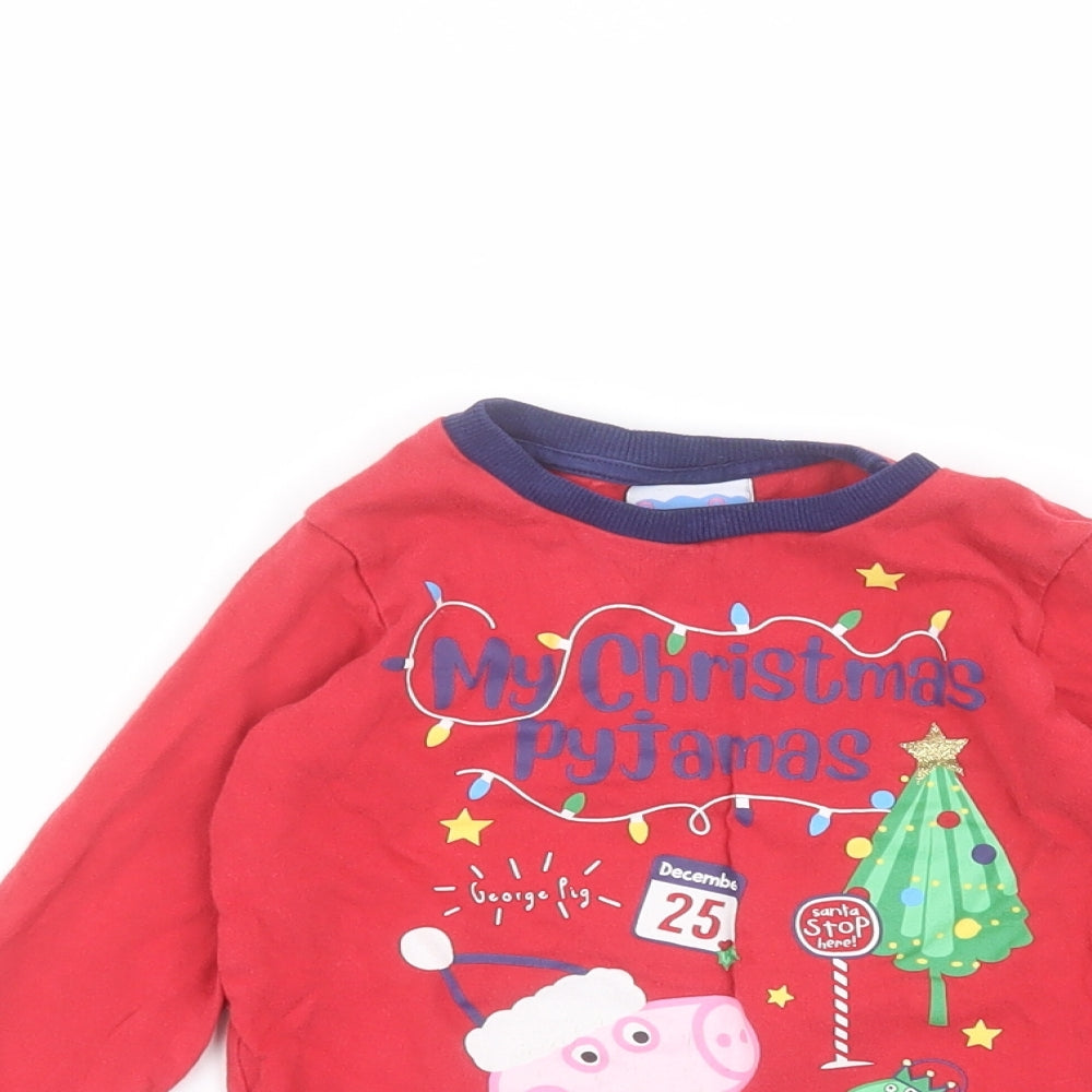 Matalan Boys Red   Basic T-Shirt Size 2-3 Years