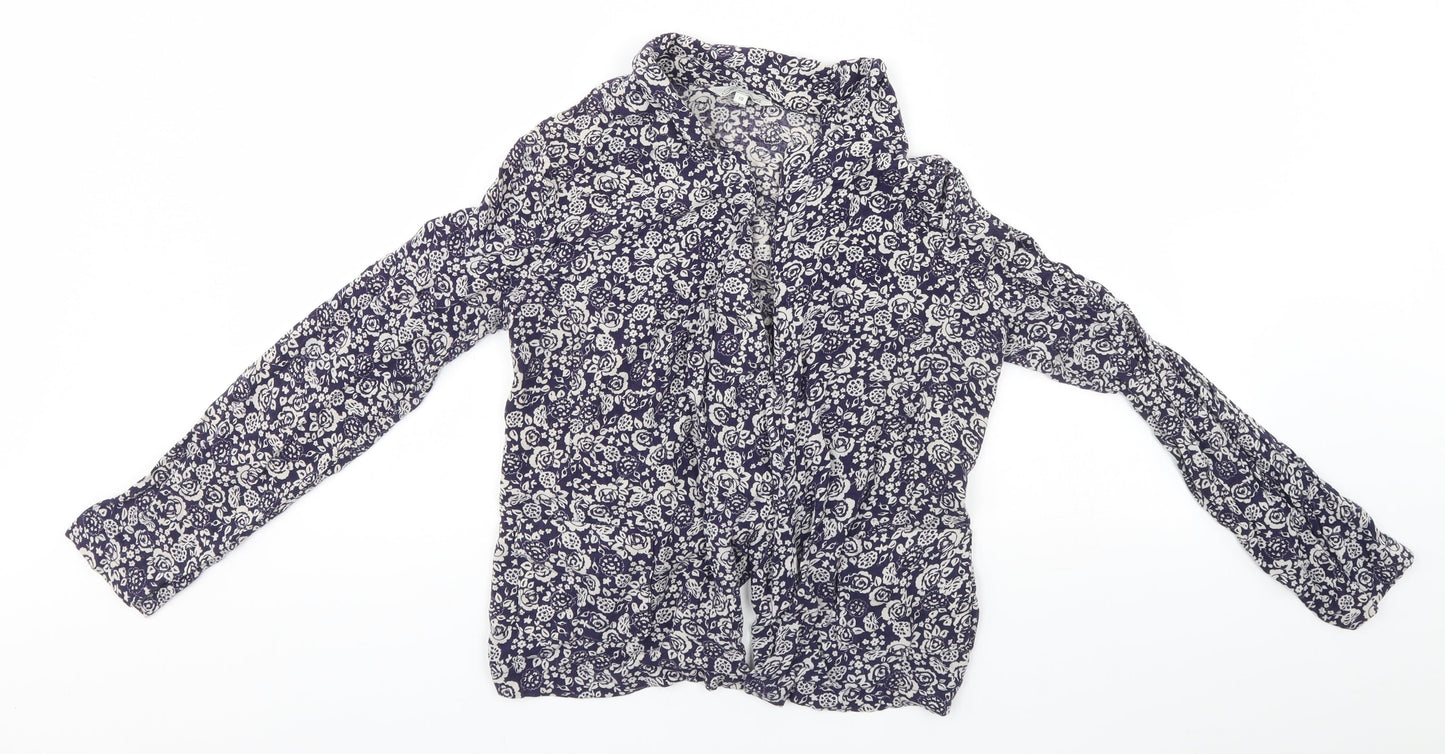 Womens UK Size 10 Peacocks Blue Cardigan Jumper