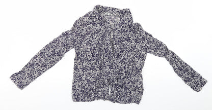 Womens UK Size 10 Peacocks Blue Cardigan Jumper