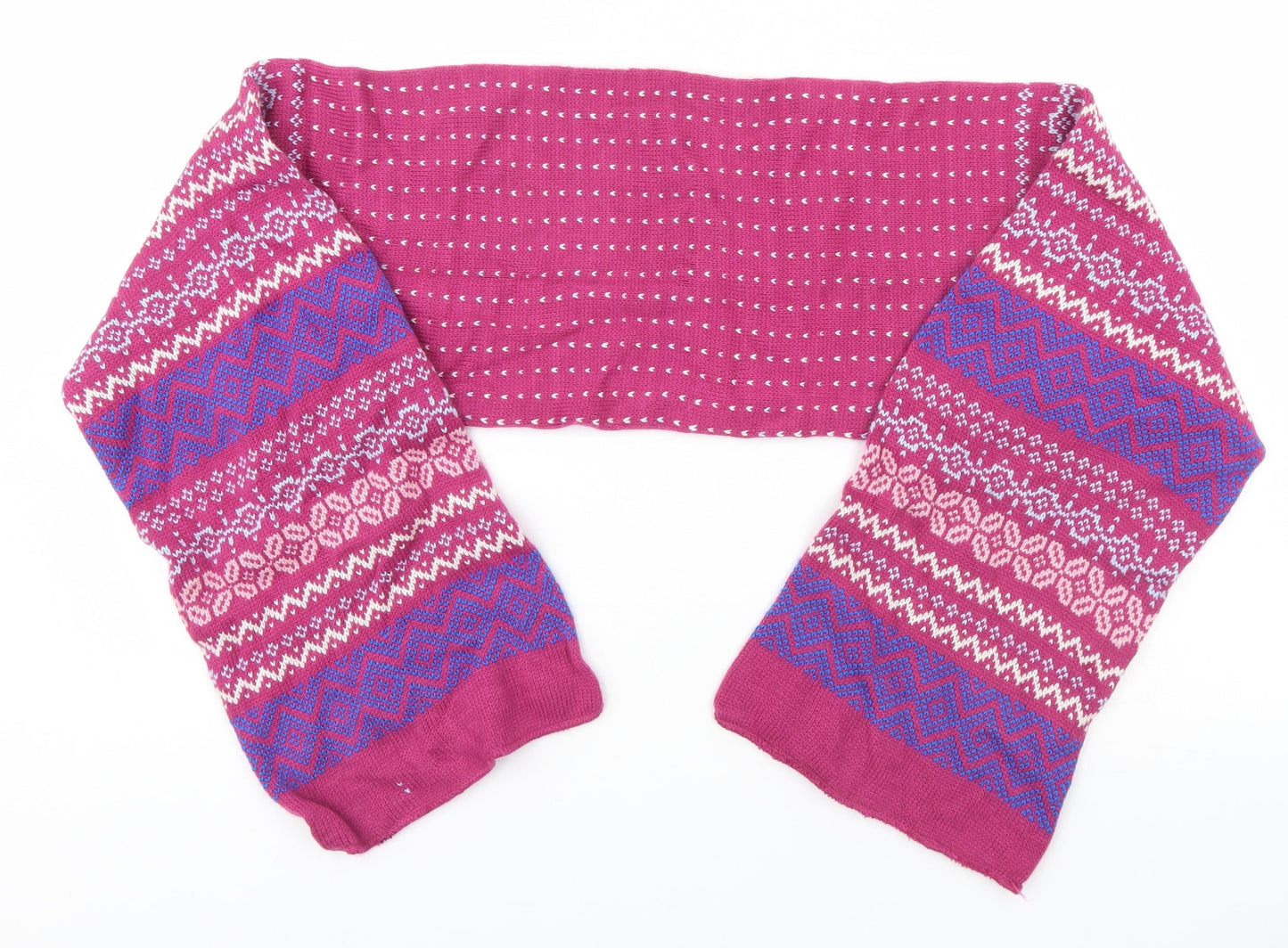 Preworn Womens Pink Geometric   Scarf