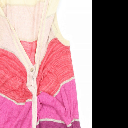 kooka' Womens Multicoloured Striped  Cardigan Jumper Size 4