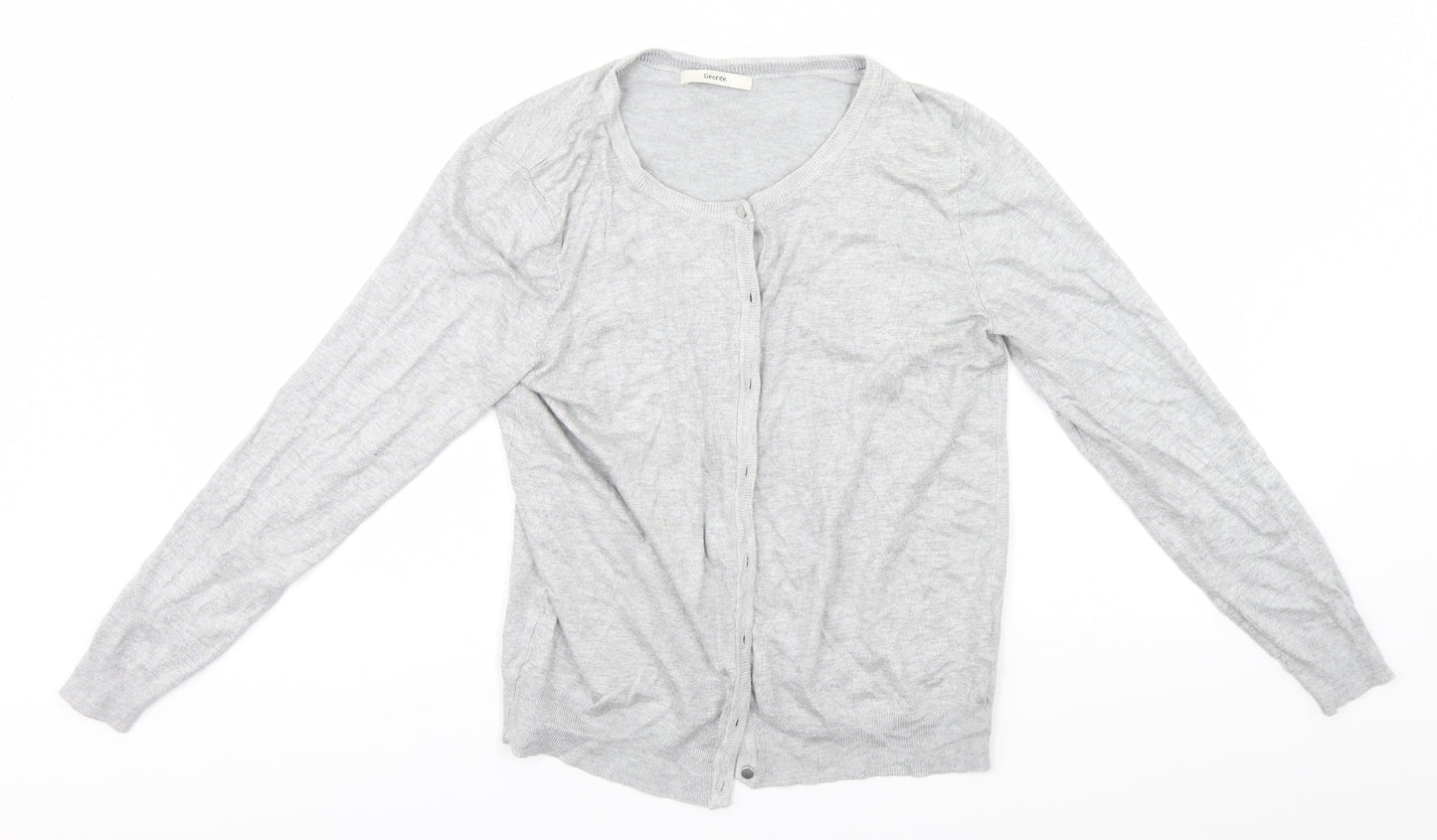 George Womens Grey   Cardigan Jumper Size 12