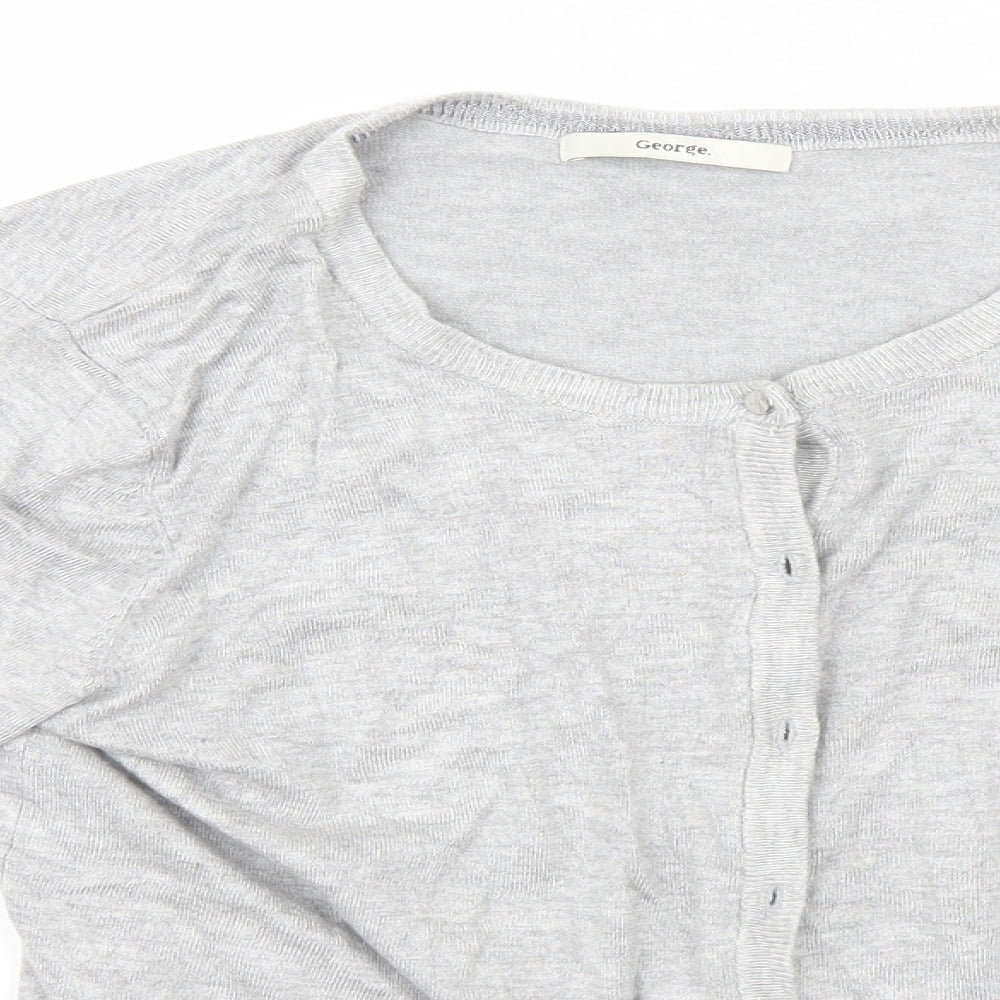 George Womens Grey   Cardigan Jumper Size 12