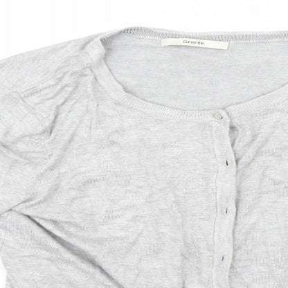 George Womens Grey   Cardigan Jumper Size 12