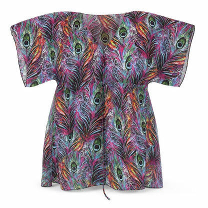 Front view of El Verano women’s multicoloured floral basic blouse, size S