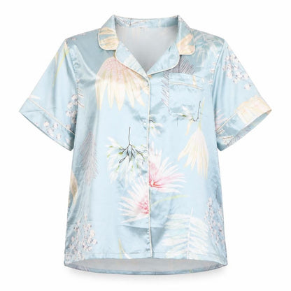 Womens UK Size L Preworn Silver  Button-Up