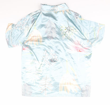 Womens UK Size L Preworn Silver  Button-Up