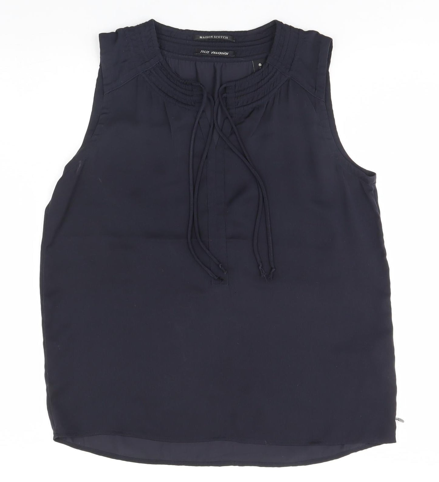 Womens UK Size  Maison Scotch Black Basic Blouse