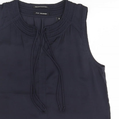 Womens UK Size  Maison Scotch Black Basic Blouse