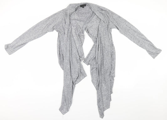 Womens UK Size 12 Topshop Grey Cardigan Jumper
