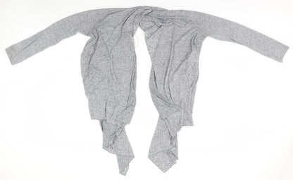 Womens UK Size 12 Topshop Grey Cardigan Jumper