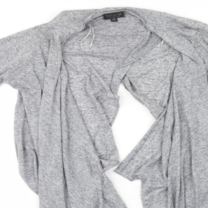 Womens UK Size 12 Topshop Grey Cardigan Jumper