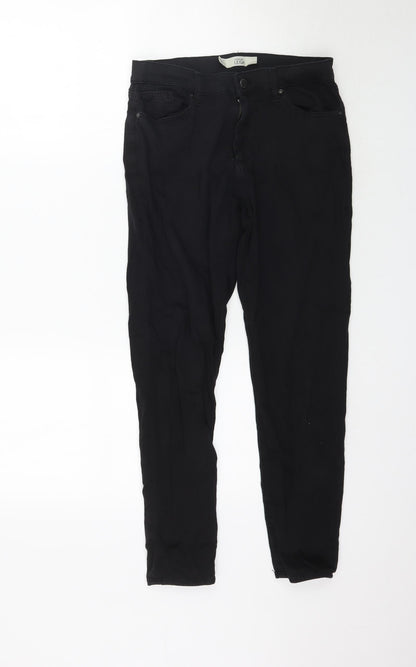 Topshop Womens Black  Denim Skinny Jeans Size 28 in L27 in