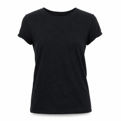 Womens UK Size XS Brave Soul Black Basic T-Shirt