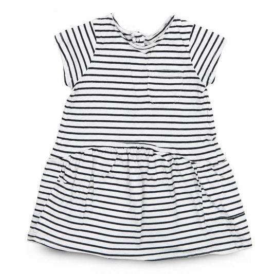 NEXT Girls White Striped  A-Line  Size 6-9 Months