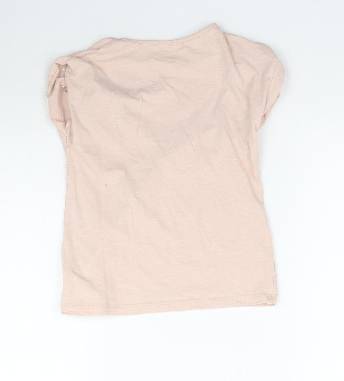 Back view of Next girls’ pink basic t-shirt, size 5, years